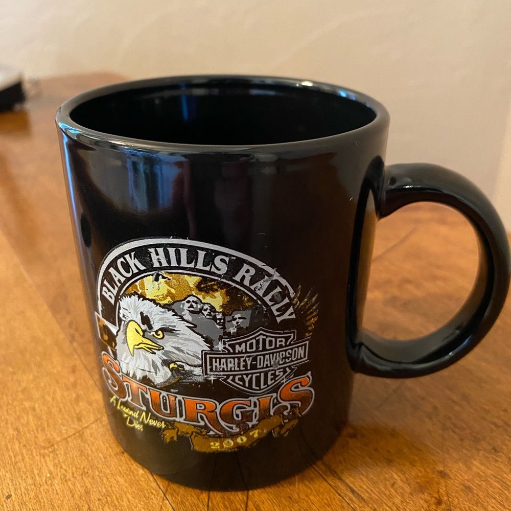 2007 Black Hills Rally Sturgis Mount Rushmore Mug Coffee Cup